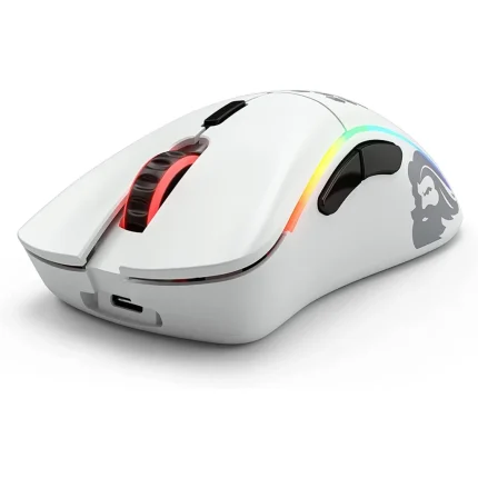 Glorious Model D Minus Wireless RGB Gaming Mouse (White)